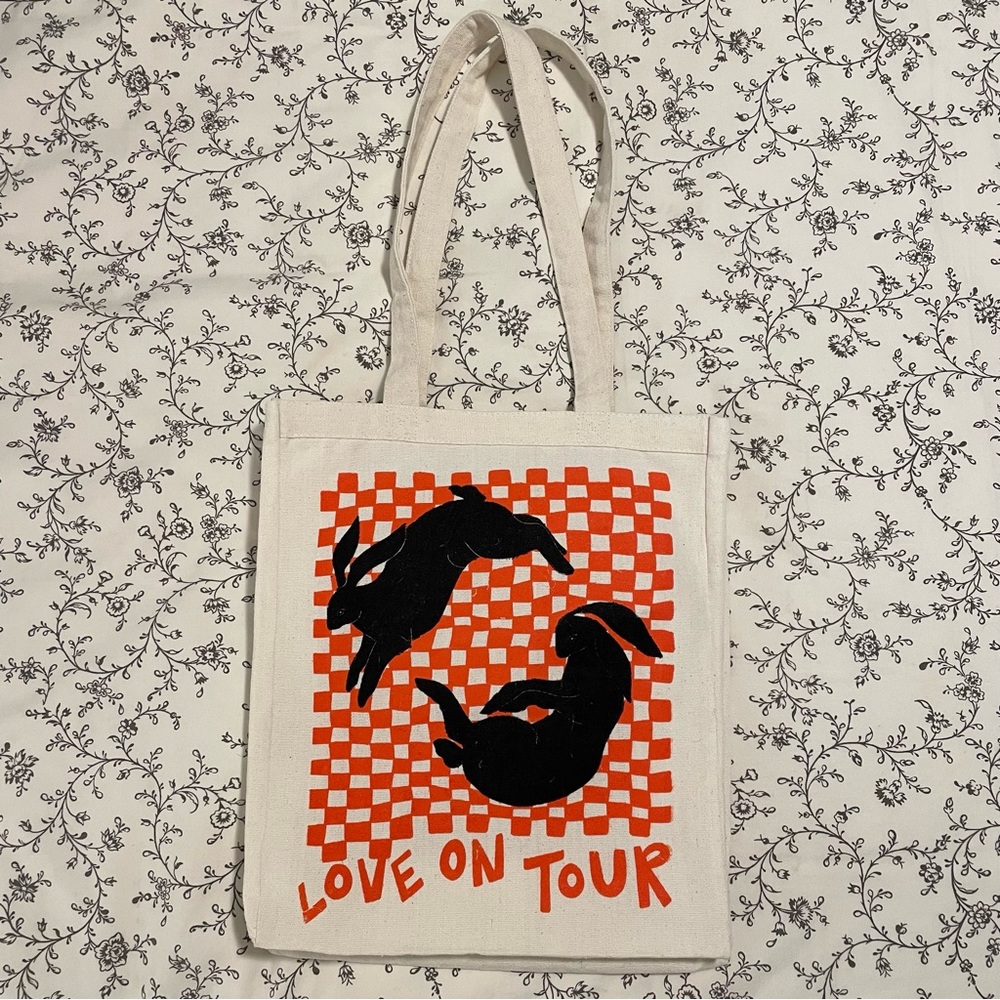 Harry Styles Love On Tour Bunny Tote Bag